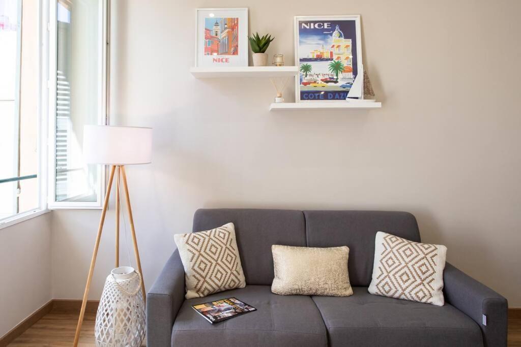 L19 1bdr Massena 2mins Sea/promenadeac/balcony Lejlighed *